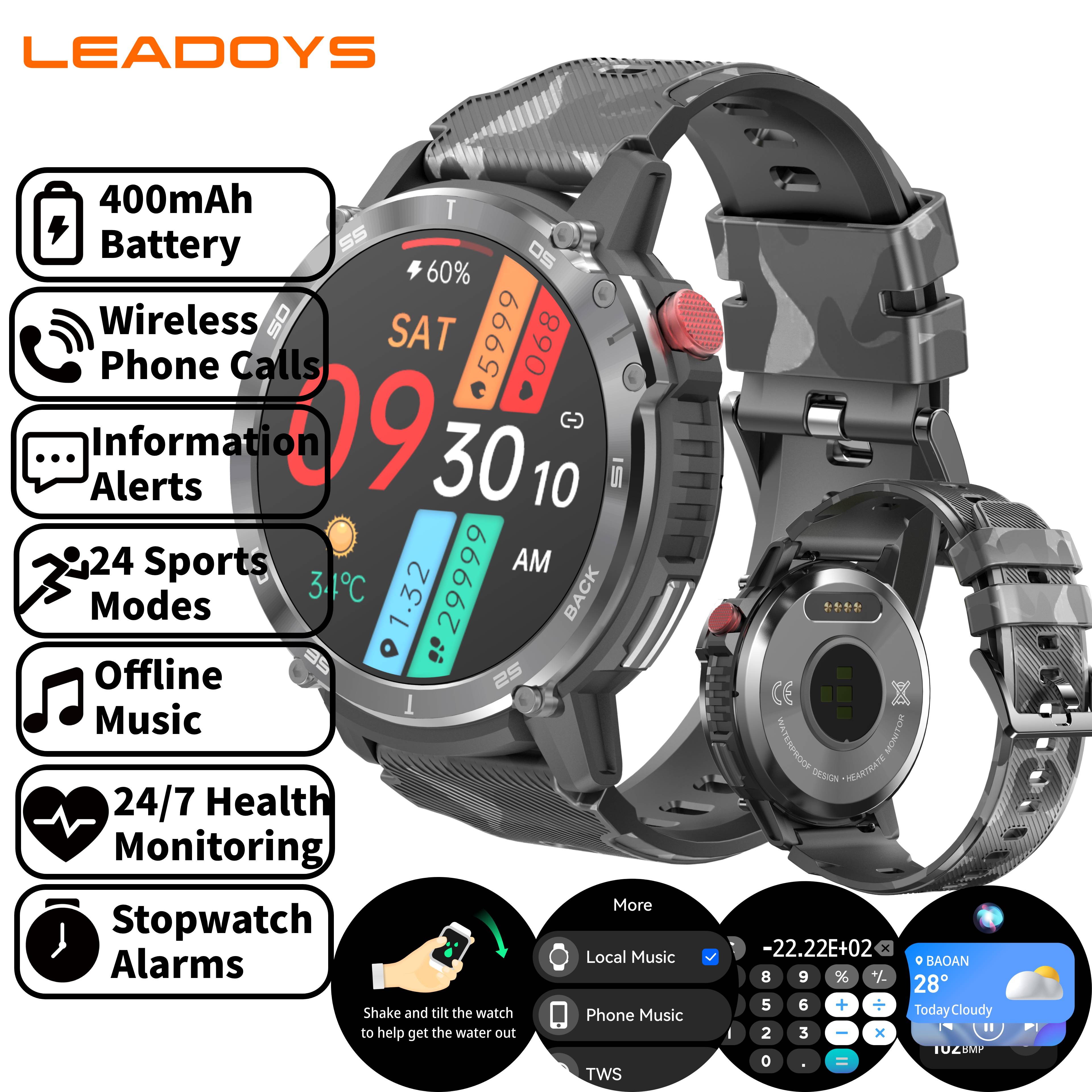 LEADOYS Smart Watch with Off-l - Smartwatch Online Watches For Men incelemesi ve fiyatı