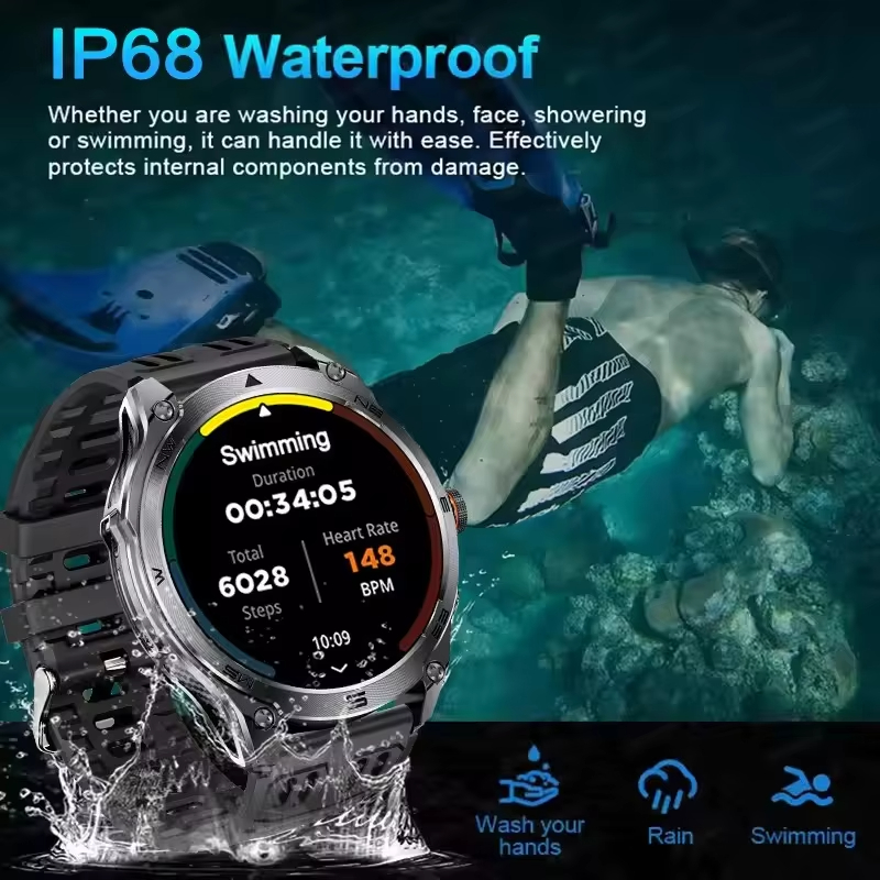 GPS SmartWatch IP69 Waterproof - Smartwatch Premium Watches For Men incelemesi ve fiyatı
