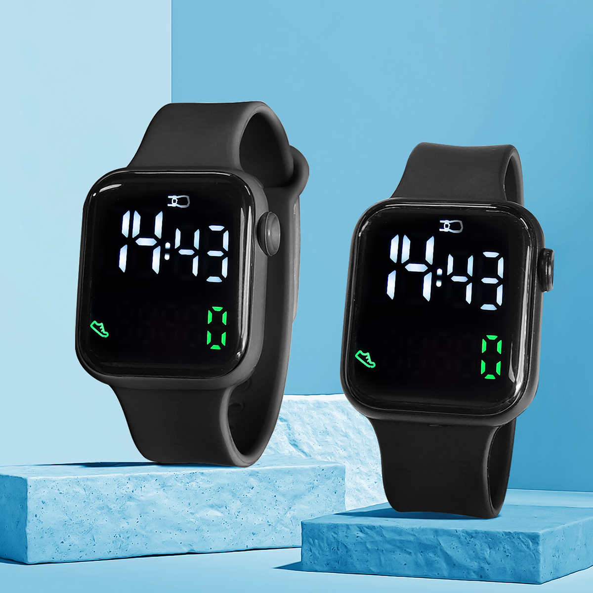 New 2PCS Student Minimalist Sm - Smartwatch Watches Girls incelemesi ve fiyatı