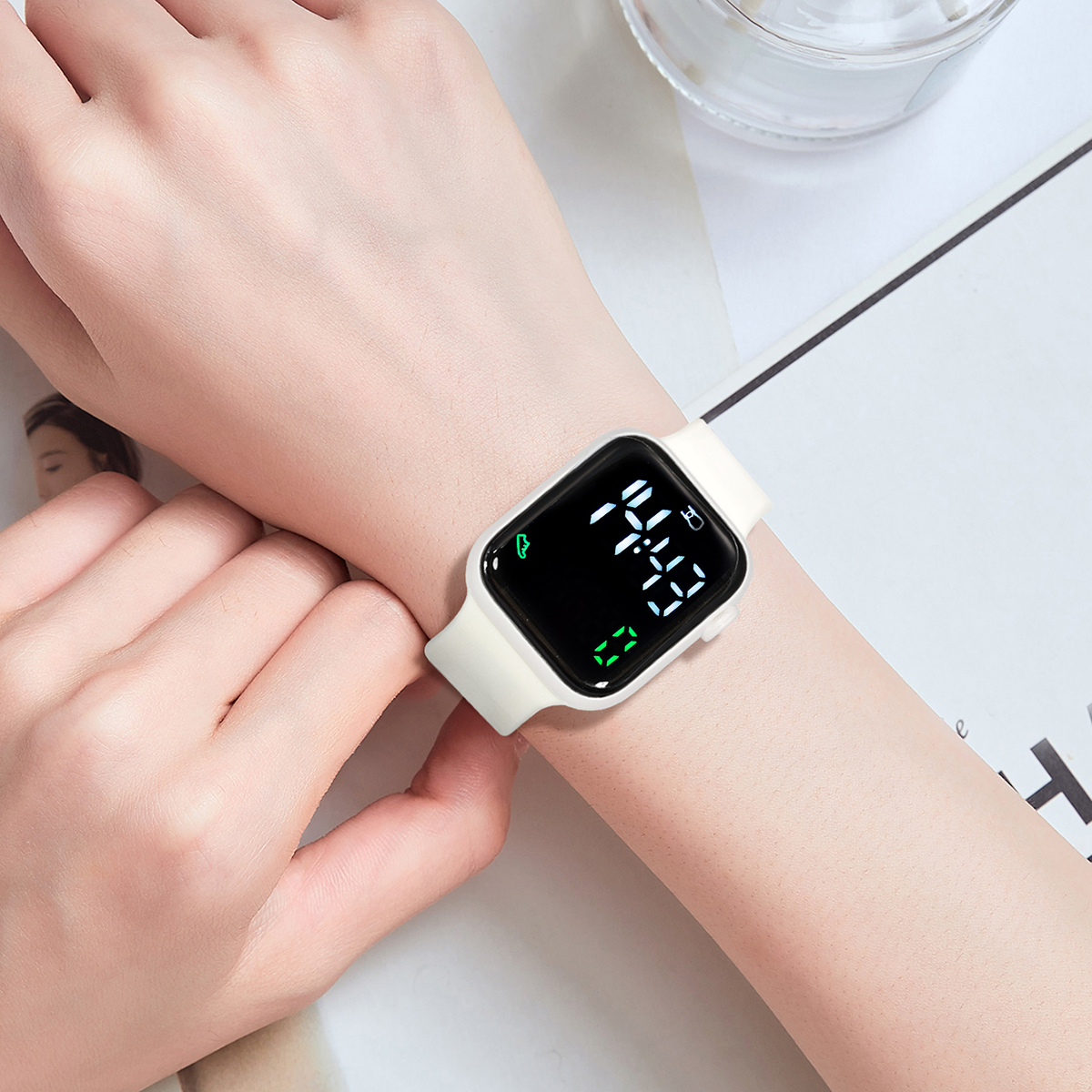 New 2PCS Student Minimalist Sm - Smartwatch Watches Girls incelemesi ve fiyatı