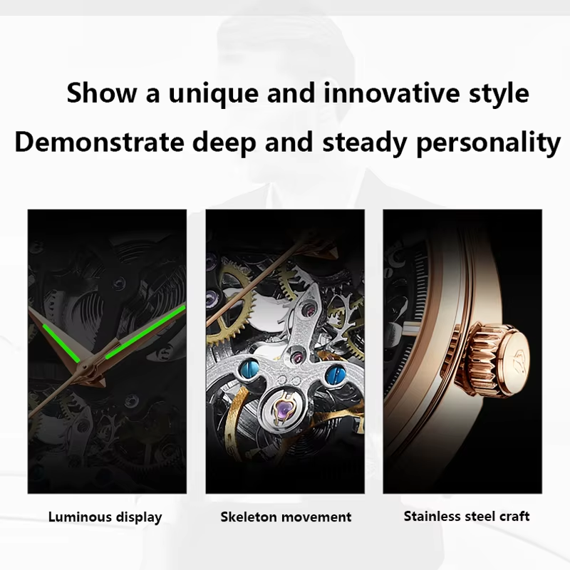Fashion AILANG For Gift Classi - Skeleton Mechanical Watch incelemesi ve fiyatı