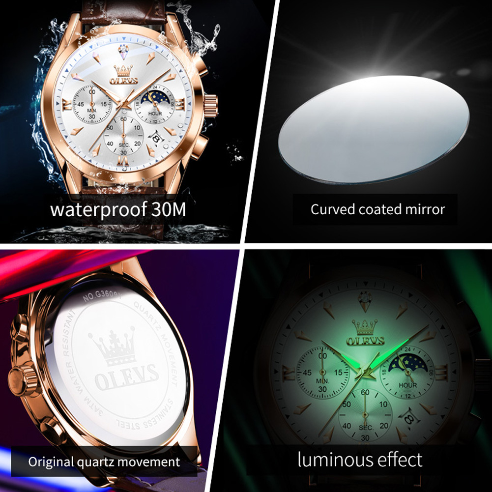 OLEVS Brand New Fashion Quartz - Smartwatch Watches For Men Brands incelemesi ve fiyatı