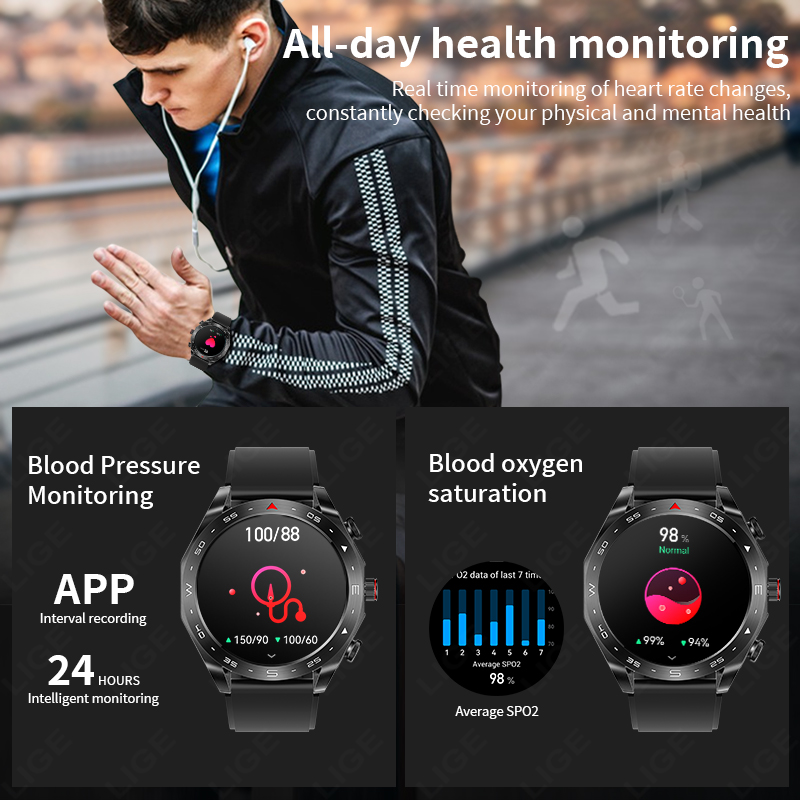 LIGE With Earbuds Bluetooth He - Smartwatch Watches Price incelemesi ve fiyatı