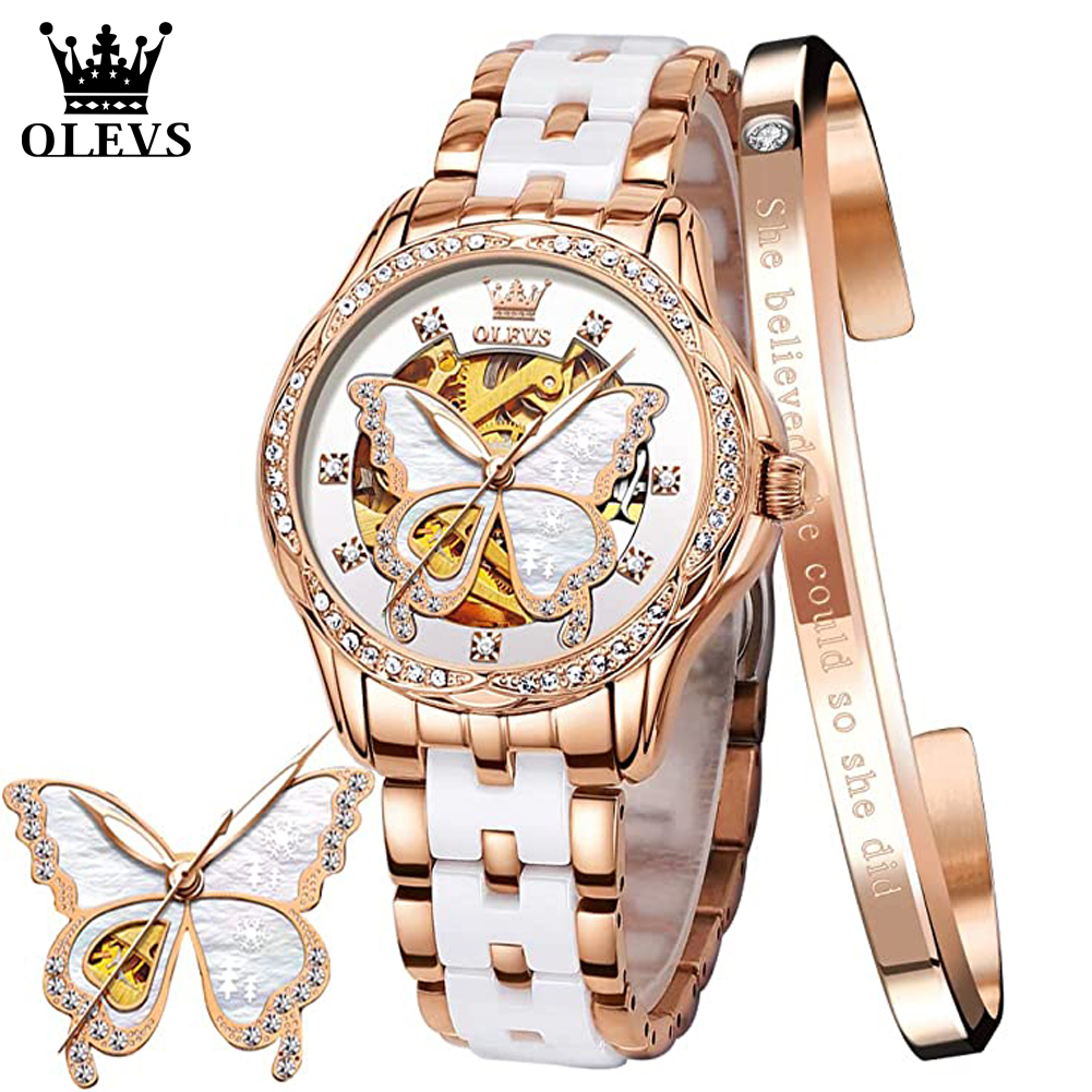 OLEVS Women's Automatic Watche - Skeleton Mechanical Watch incelemesi ve fiyatı