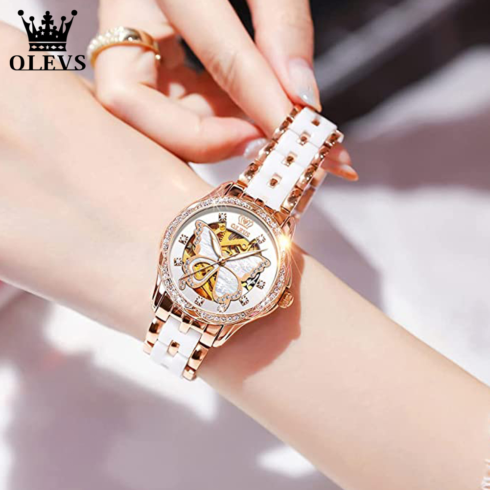 OLEVS Women's Automatic Watche - Skeleton Mechanical Watch incelemesi ve fiyatı