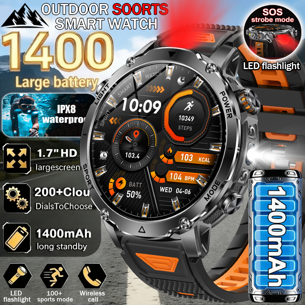 2026New Military Sports Smart  - Smartwatch Watches For Men With Gps incelemesi ve fiyatı