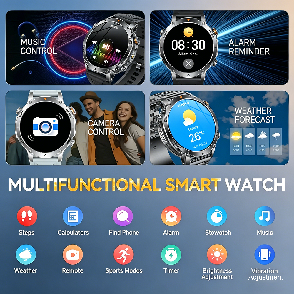 2026New Military Sports Smart  - Smartwatch Watches For Men With Gps incelemesi ve fiyatı