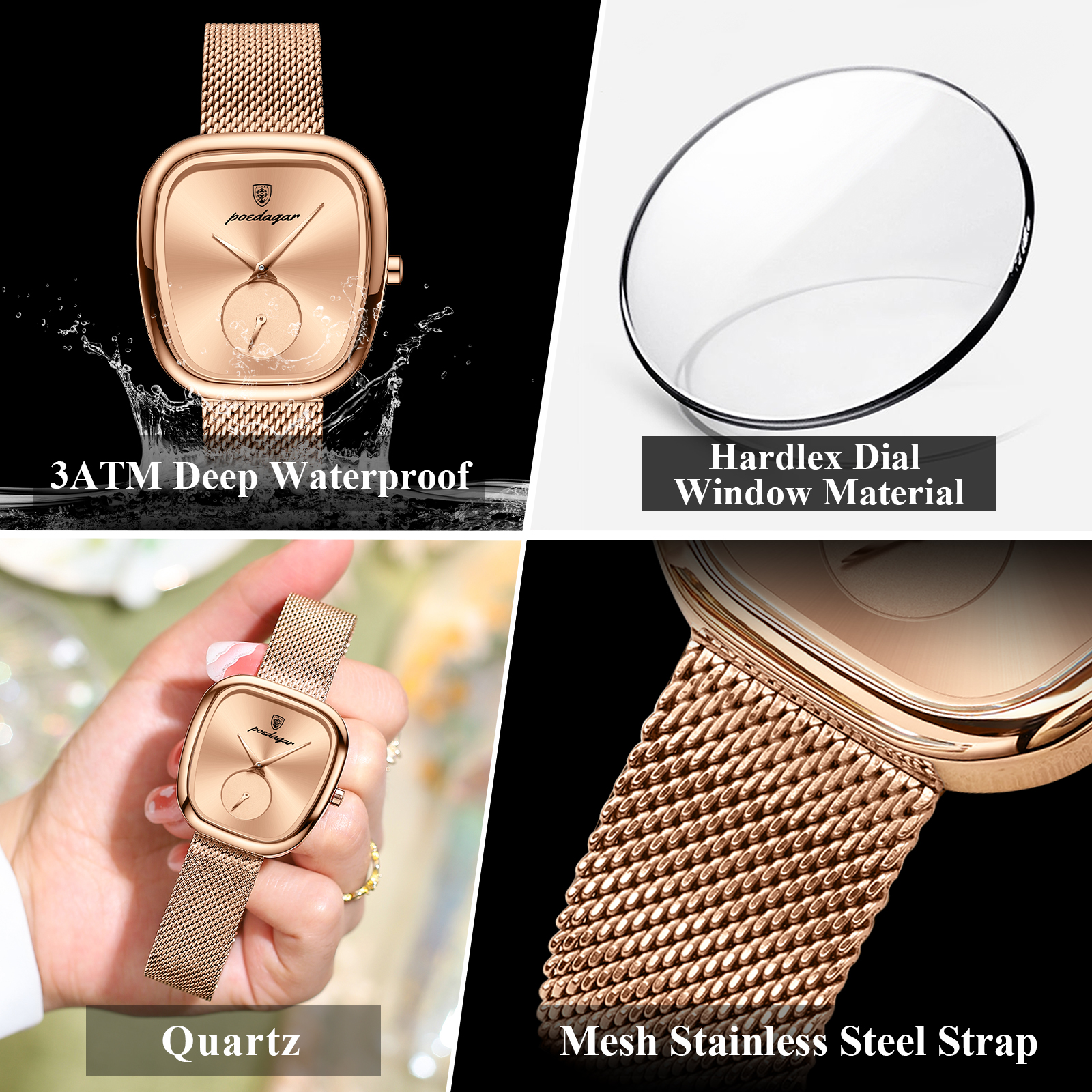 POEDAGAR Luxury Brand Woman Wa - Waterproof Diving Watch incelemesi ve fiyatı