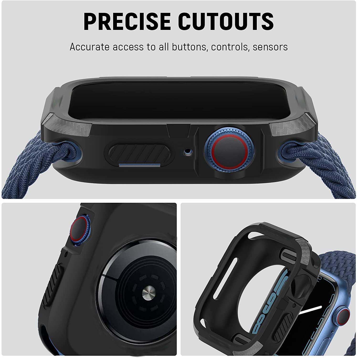 Rugged Cover for Apple Watch C - Iwatch Smartwatch Series 7 incelemesi ve fiyatı