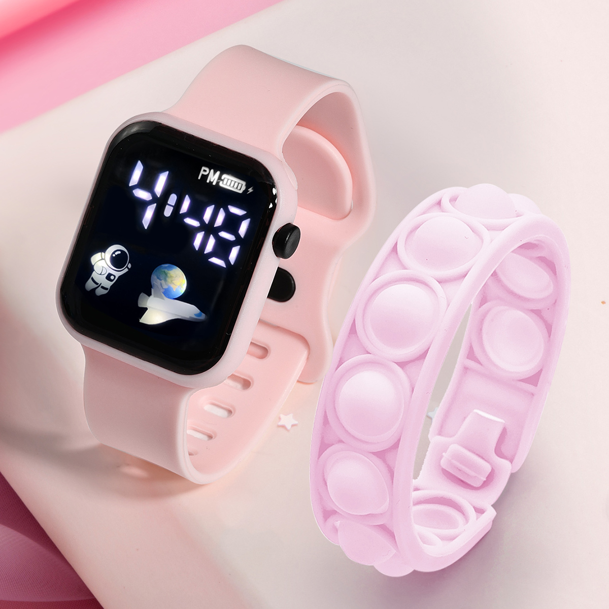 2PCS Children's Smart Watch Br - Smartwatch Watches Girls incelemesi ve fiyatı